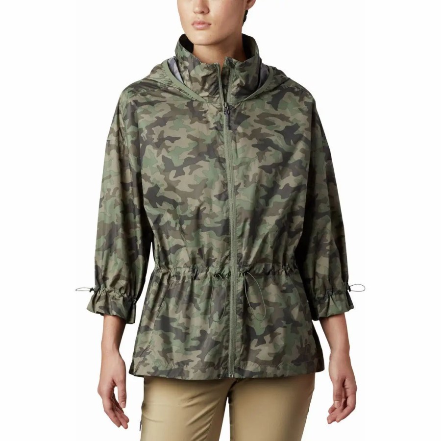 Travel Comfort * | Columbia Women'S Poe Creek Jacket Cypress Traditional Camo