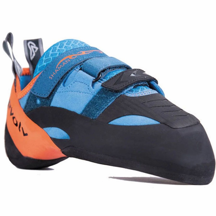 Climb * | Evolv Men'S Shaman Climbing Shoe Blue/Orange