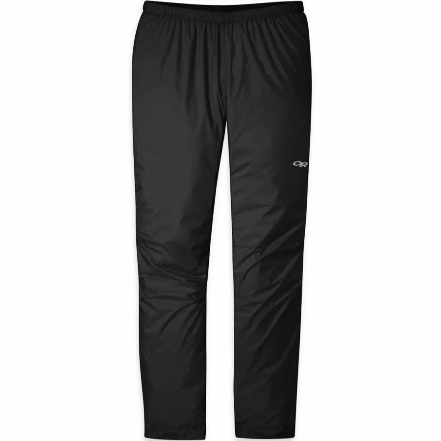 Travel Comfort * | Outdoor Research Men'S Helium Rain Pants Black