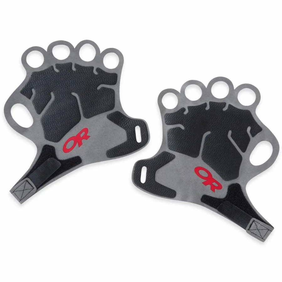 Climb * | Outdoor Research Splitter Gloves Pewter/Black