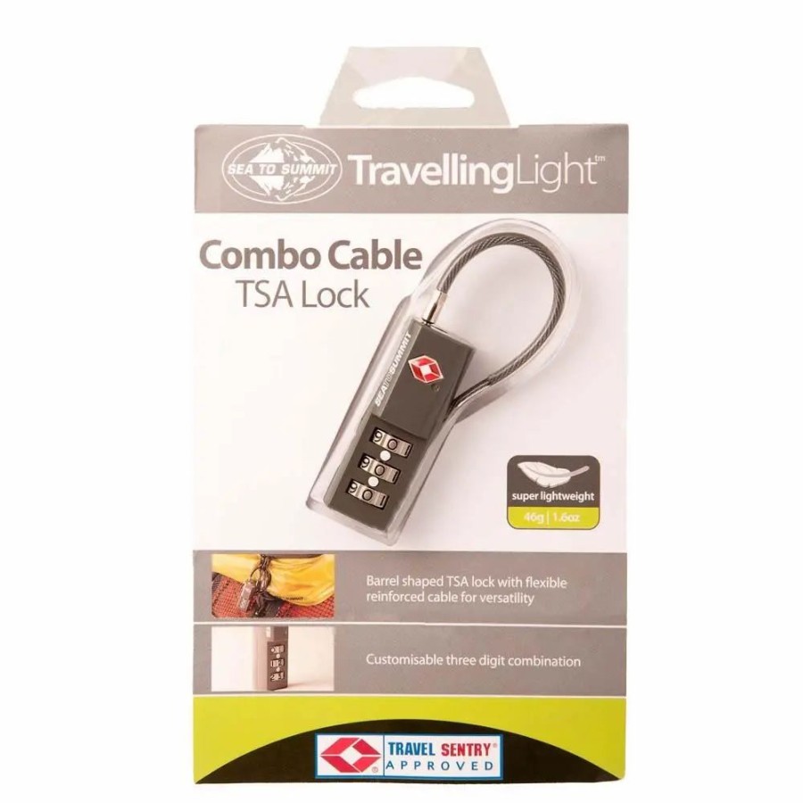 Travel Security * | Sea To Summit Travelling Light Tsa Travel Lock-Combination With Cable