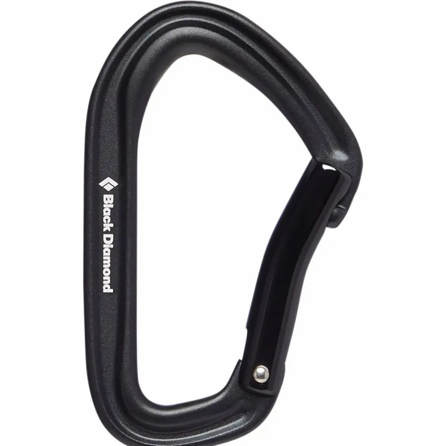 Climb * | Diamond Hotforge Bent Gate Carabiner Black