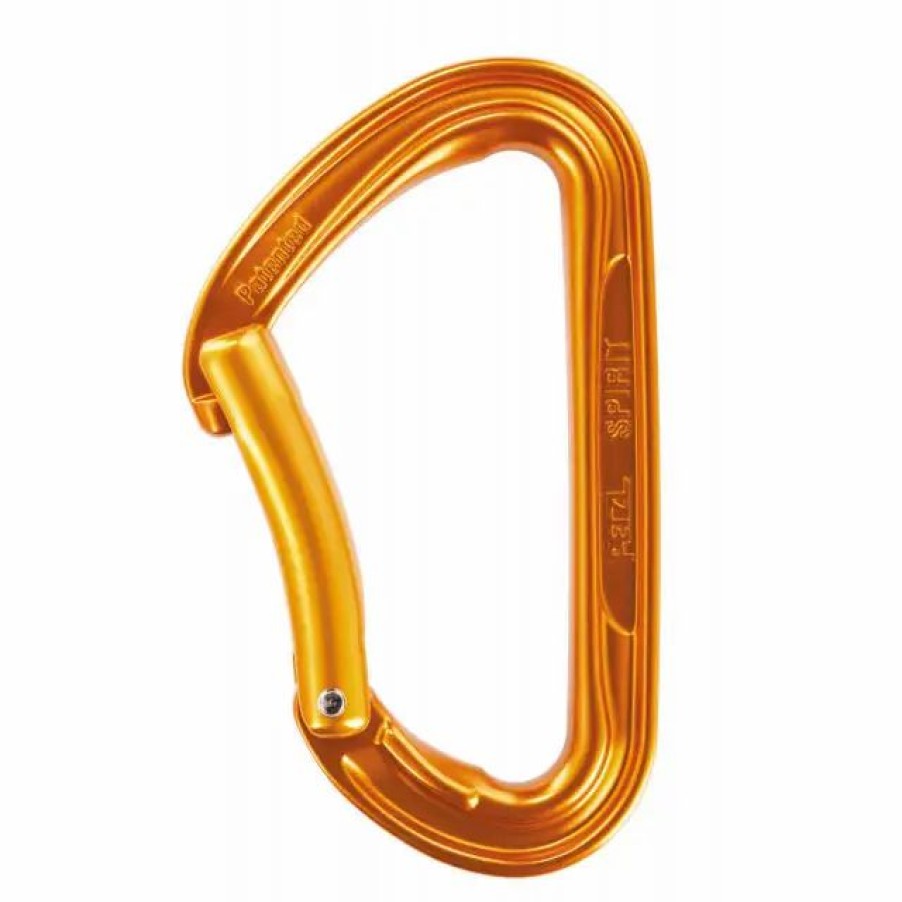 Climb * | Petzl Spirit Bent Gate Carabiner