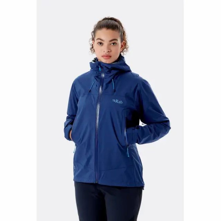 Travel Comfort * | Rab W Downpour Plus 2.0 Jacket