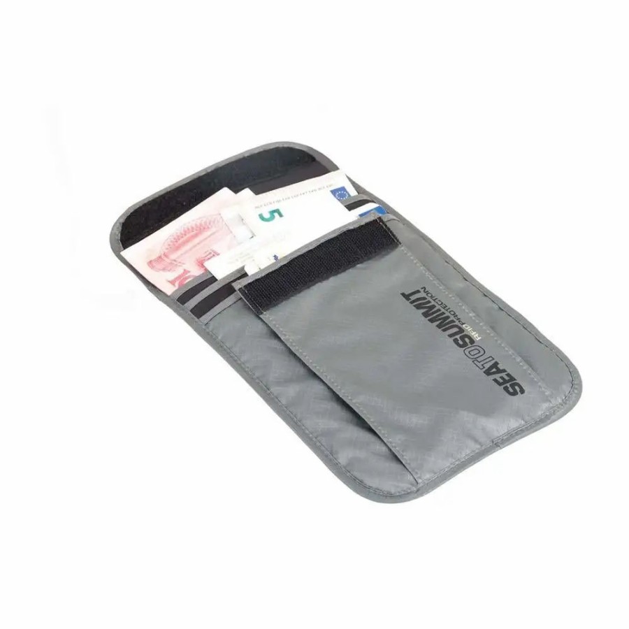 Travel Security * | Sea To Summit Travelling Light Neck Wallet Rfid Grey