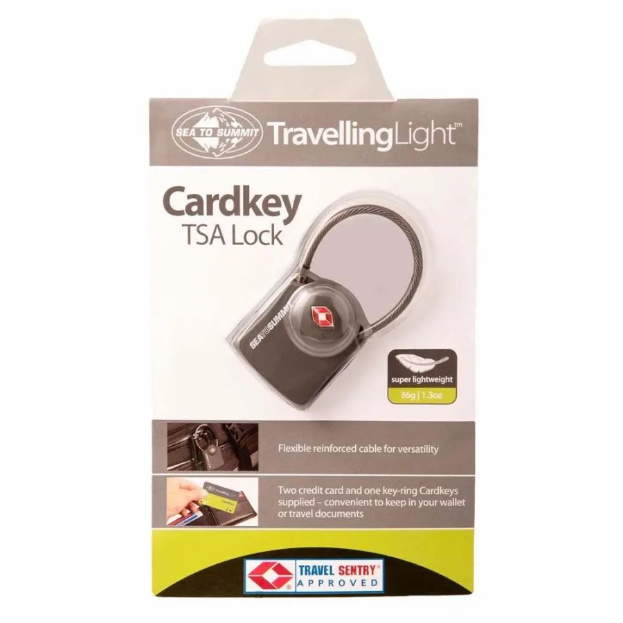 Travel Security * | Sea To Summit Travelling Light Tsa Travel Lock-Cardkey With Cable