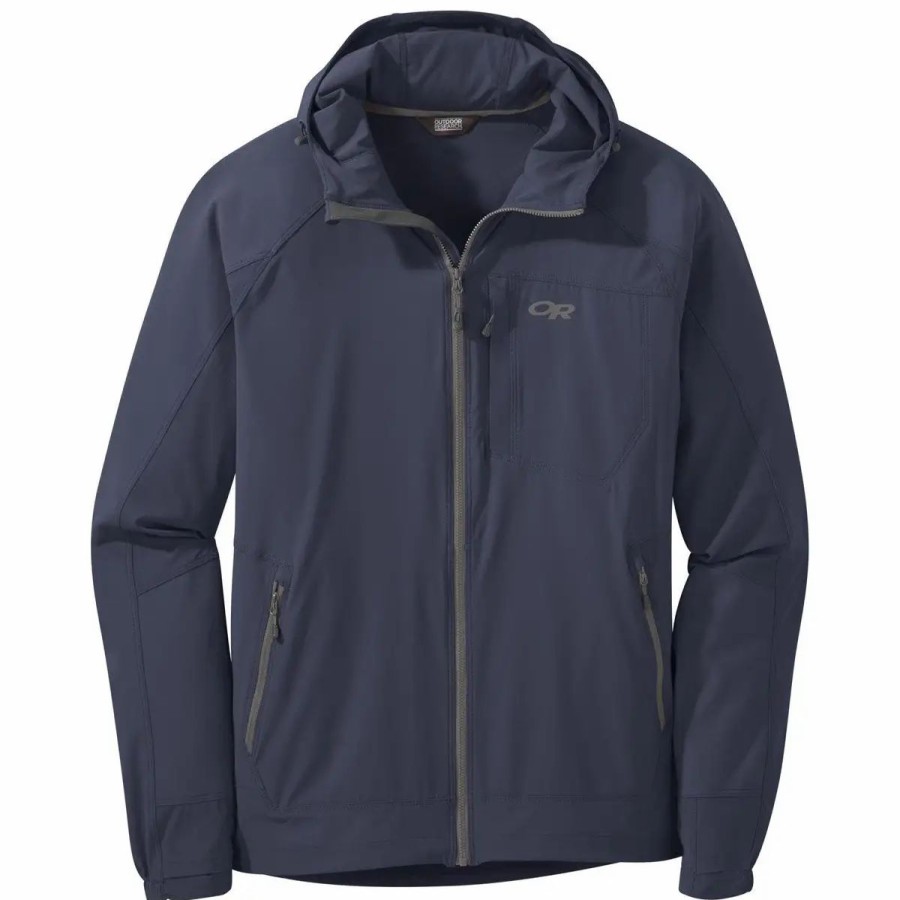 Travel Comfort * | Outdoor Research Men'S Ferrosi Hooded Jacket Naval Blue