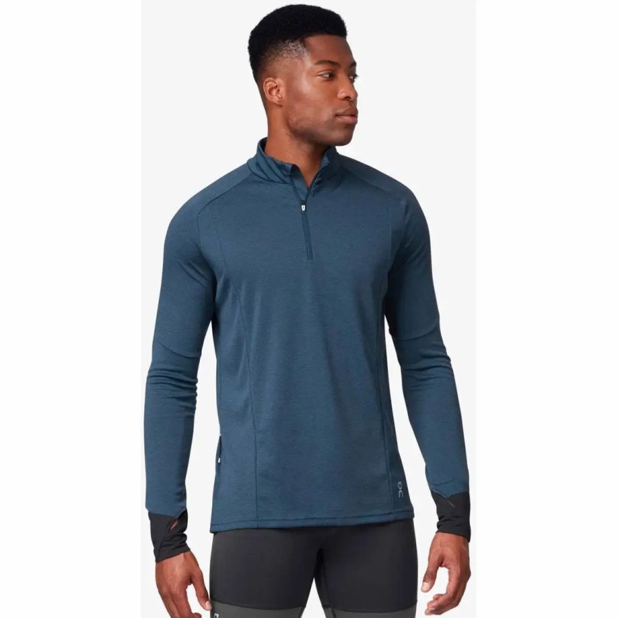 Travel Comfort * | On Running Men'S Weather Shirt Navy