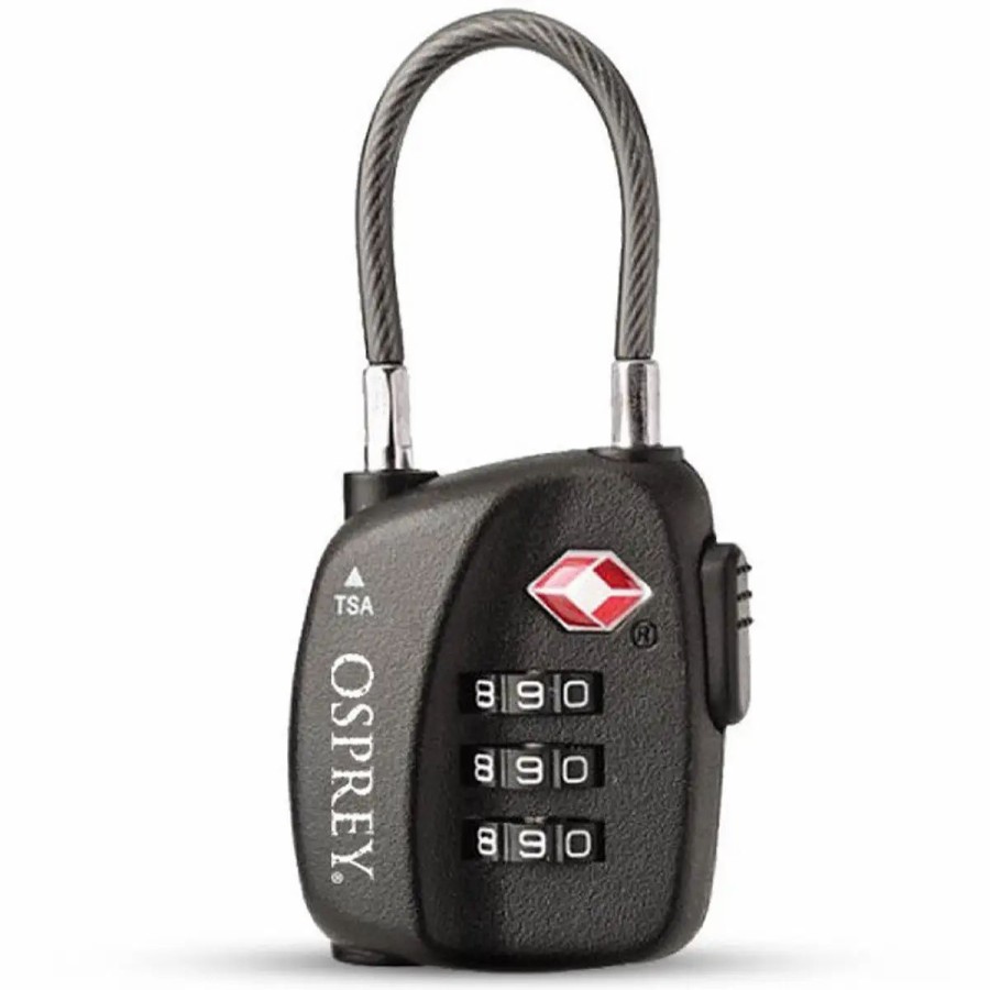 Travel Security * | Osprey Packs Travel Sentry Cable Lock Black