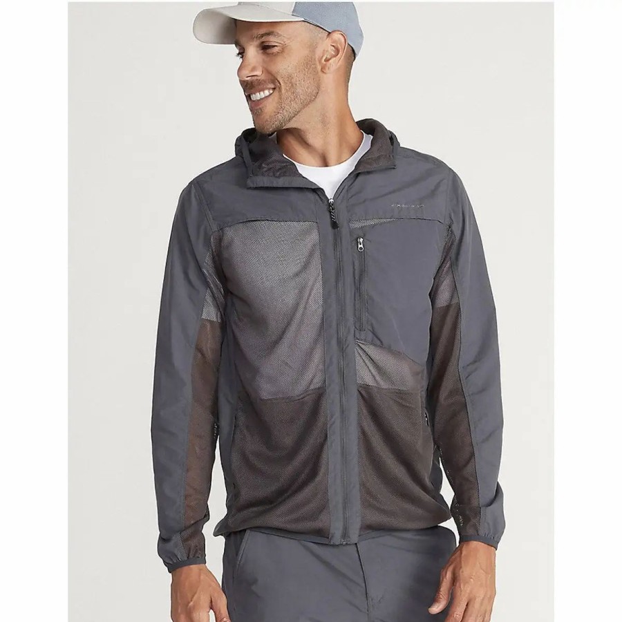 Travel Comfort * | Exofficio Men'S Bugsaway Sandfly Jacket Dark Steel